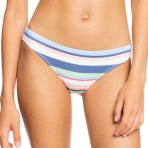 Women's Roxy Line Up Bikini Bottoms Stripe Extra Large NWT